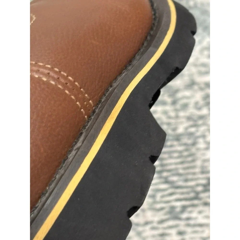 Braham Men's Bay Steel Toe Leather Boots‎ 7.5 *blemish